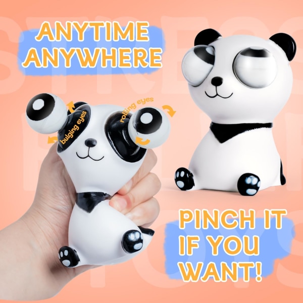 Øjenudspringende Panda-legetøj - Legetøj til børn og voksne for at reducere stress