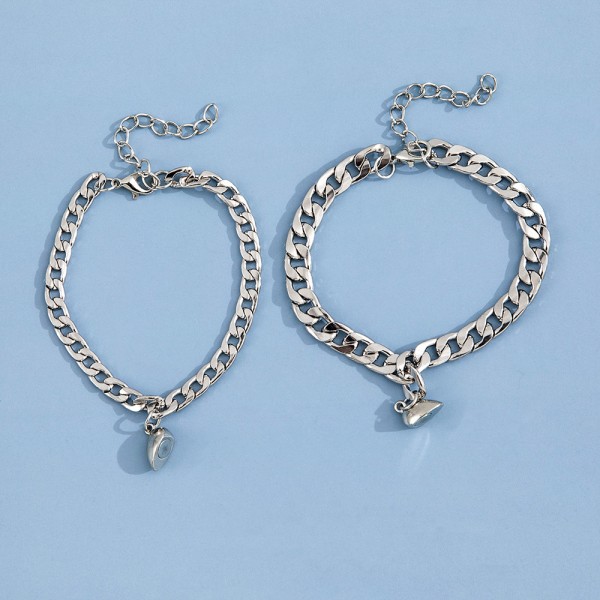 1 pair of Magnet Lovers Bracelets For Couples