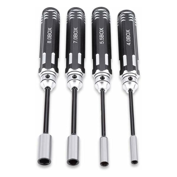 Tillbehör 4 st Hex Socket Nut Driver Set, 4.0MM, 5.5MM, 7.0MM, 8.0MM Del