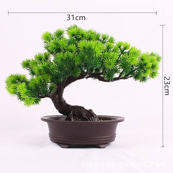 Kunstig bonsai-træ Falsk plantedekoration i potte Kunstige stueplanter