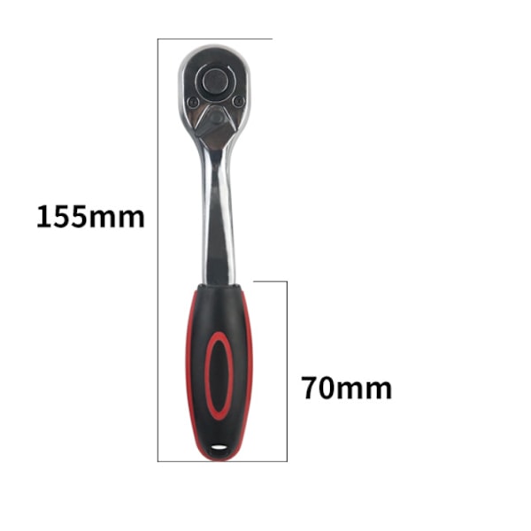 3 st vridmomentratschnyckel, 72-tandad vändbar vridmomentratschnyckel, försänkt backspaksreglage, snabbspänningsnyckel (1/2\"/1/4\"/3/8\")