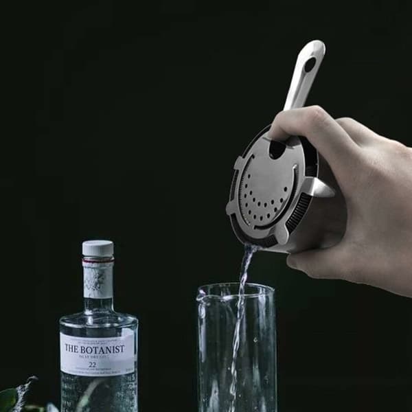 Rustfritt stål bar sil Hawthorn Cocktail sil Profesjonell 4 Pron