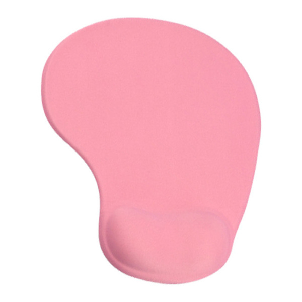 Musematte Memory Foam håndtert Ergonomisk sklisikker musematte Palm rosa