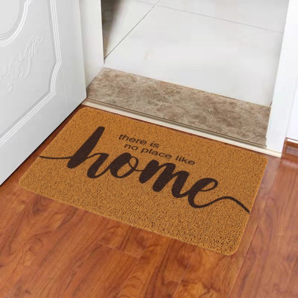 1 kpl \"home\" sisä- ja ulkokäyttöön sopiva ovi- ja eteisenmatto, liukumaton ja pölyä hylkivä ulko-ovi, 40 x 60 cm