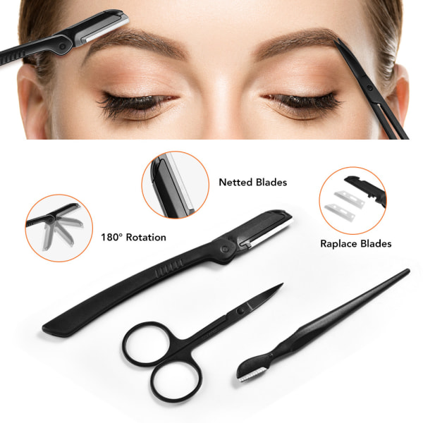 11Pcs high quality eyebrow trimming tool set