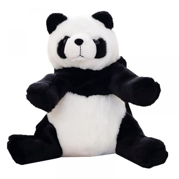 Børns plys panda diagonal rygsæk