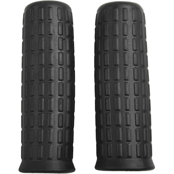 2 stk. Anti-Slip Håndtag i Plastik til Trillebør, Universelt Tilbehør, Runde Rør til Havevogn, Sort (114 x 20mm)