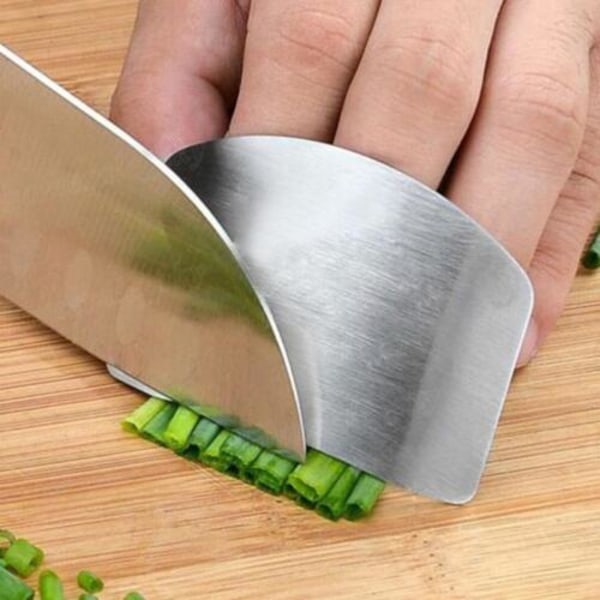 Kök Finger Hand Protector Guard Stål Hacka Verktyg