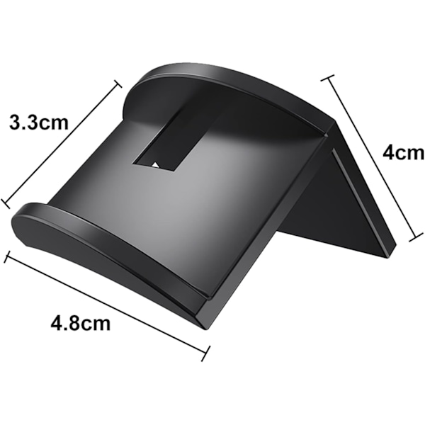 10 Hattkrokar, Hattkrokar Väggmonterade, Väggmonterade Basebollkepshyllor, Enkel Installation, Ingen Borrning, Kepshållare, Svart, 4.8*4*3.3cm