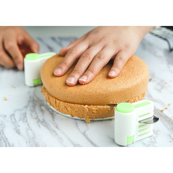 2 kpl 5-kerroksinen keittiökakku leipä leikkuri tasoitin viipalointi leikkaus kiinnitys DIY