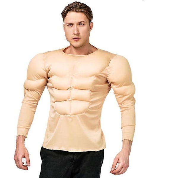 Adult Muscle Shirt - Skin Tone - Standard Size - 1 Pc