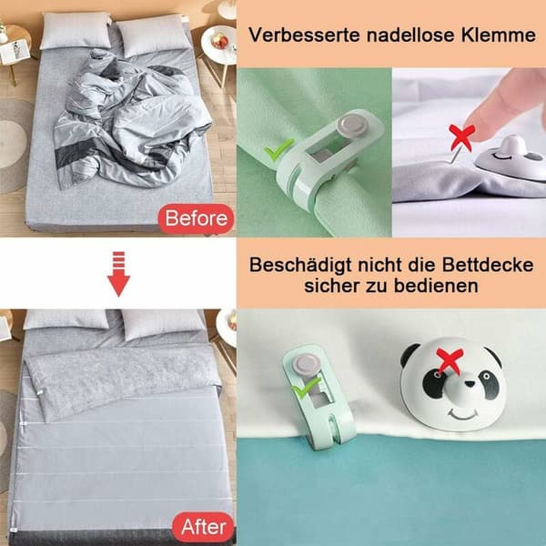 Dynetæppe Clips, Lagenholder, Forhindrer Bunking, Bevægelse, til Tæppe, Måtte