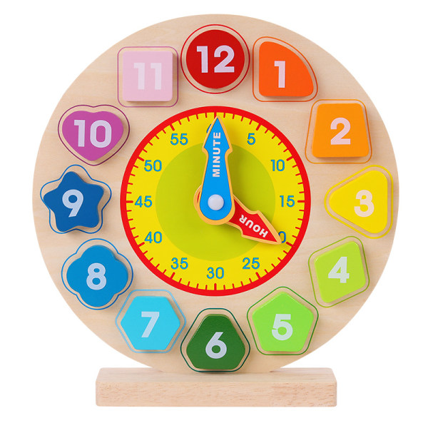 Clock Learning for Kids - Teaching Time Montessori-leksaker för småbarn