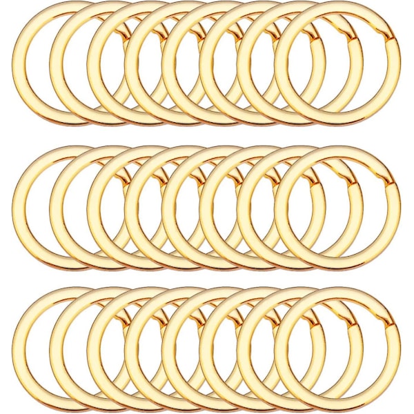 50 stk. Flade Nøgleringe Metal Split Ring Til Nøgleorganisation, Smykkefremstilling, 1 tomme
