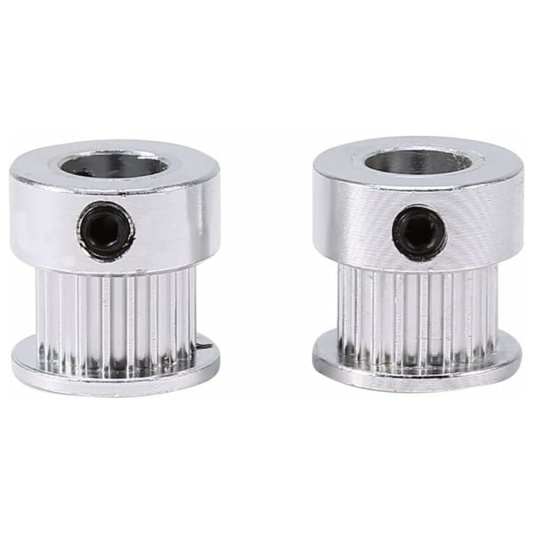 Remskivehjul, 2 st remskivor GT2 20 tänder 8 mm hål 6 mm bredd kuggrem