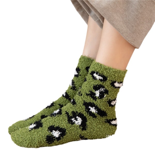 Damesokker varme tøffelsokker vintermyke sokker behagelige