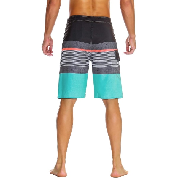 Men's Bathing Board Trunks Beach Shorts Holiday Hawaiian Colorful Striped 2