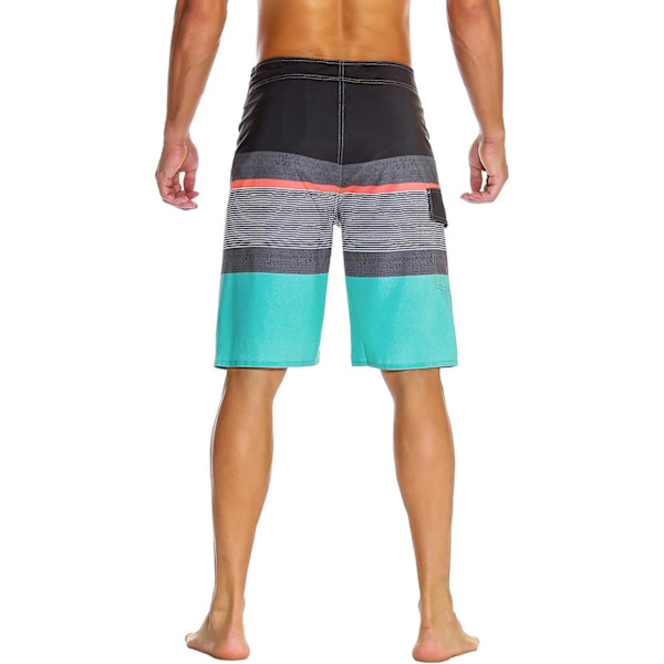Miesten uimapuvut, rantahousut, loma, Havaiji, värikäs, raidallinen, 2