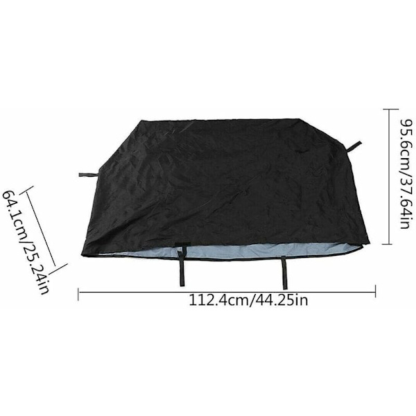 Grillin kansi suojus grilli suojukset (Weber Q 2000 ja 3000 kaasugrilliin), vedenpitävä, UV-kestävä (112,4 x 64,1 x 95,6 cm)