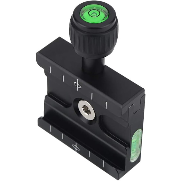 Arca Style Bipod Skinneadapter med Svingbart Feste Arca Hode Metallklemme Svart Hurtigutløserplate for Arca RRS Benropod Hode Lj