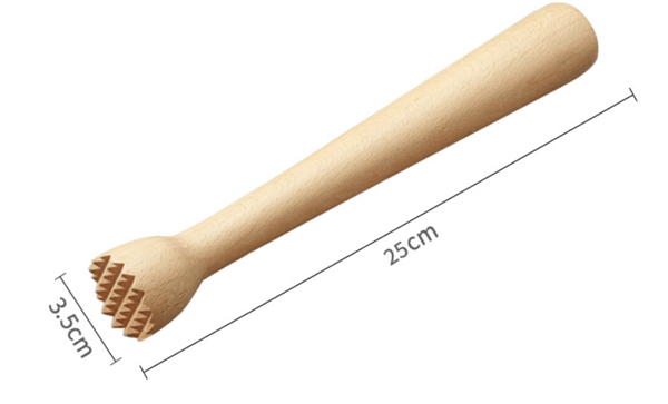 Træ Muddler til Cocktails 25*3.5CM, Hjemme- og Bar Muddler til M