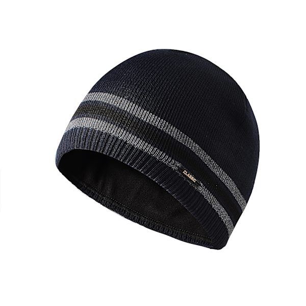 Herre Vinter Beanie Hat Varm Strikkede Manchet Almindelig Toboggan Ski Hætte