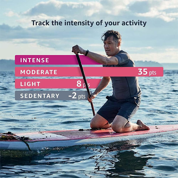 Fitness Tracker med färgskärm för snabb åtkomst till puls, aktivitet och sömnregistrering - Aktivitetsspårare Svart
