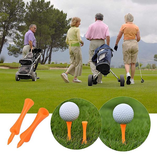 Konsekvent Tee Skrå Biologisk Nedbrydelig 100stk Tees Golf Tackplast Materiale