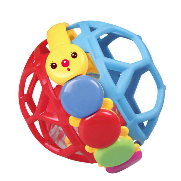 Bendy Ball - Enkelt grep Oball-skrangle BPA-fri leke, fra 3 måneder+
