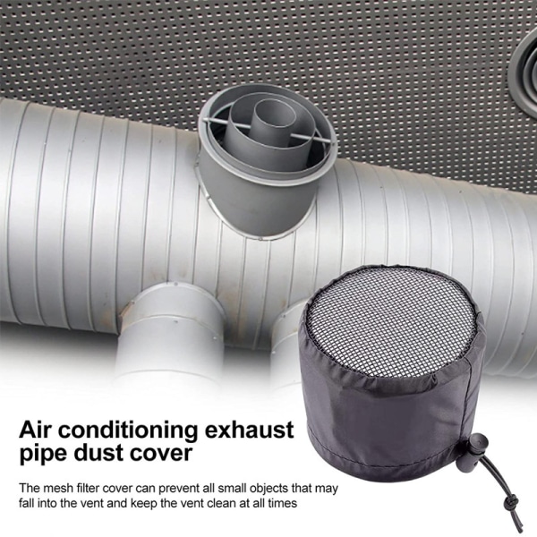 2 stk. Grotelt Ventilationsdæksel - 6\" Kanalfilter Ventilationsdæksel - Grotelt Ventilationsfilterdæksel