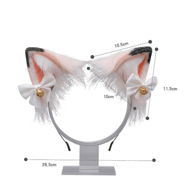Kettu Susi Kissa Korvat Panta Kellot Jouset, Pehmoinen Kettu Susi Korvat Hiukset Vanne A