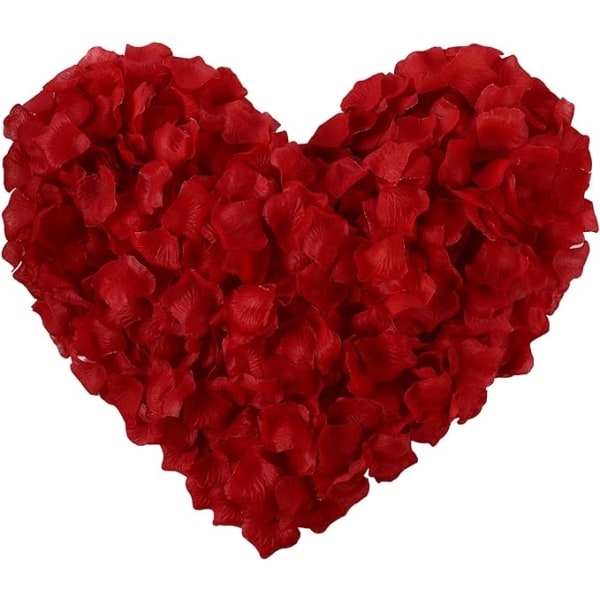 13 pakker med 1000 rosenblade, kunstig blomsterdekoration til bryllupsdelen