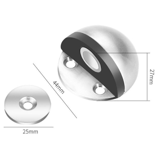 Magneettinen metalliovenpysäytin Vahva raskas ovenpysäytin 3M-liimalla lattiatyyppi Piilotettu itseliimautuvat ruuvit 2 kpl Magneettinen valkoinen