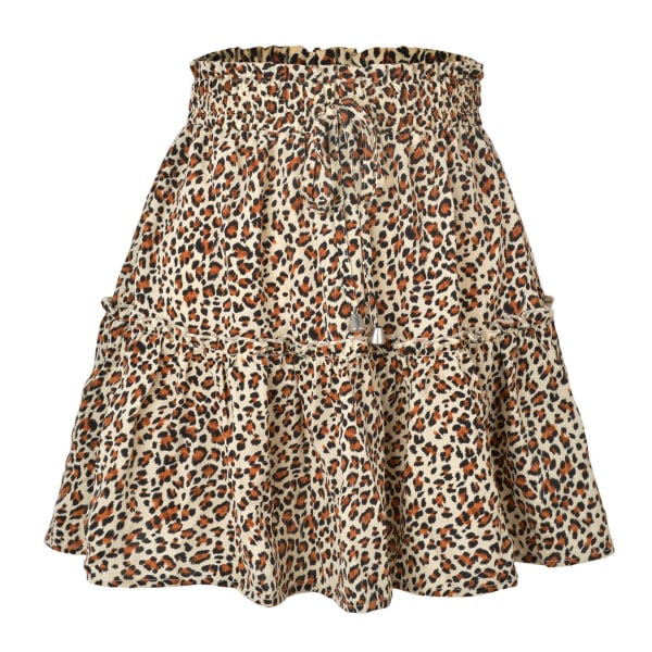 Kvinders floral blusset kort nederdel Polka Dot plisseret mini skater nederdel med