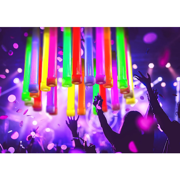 Glow Sticks Party Supplies til børn og voksne 8pk - 6 tommer Bulk Glow Light