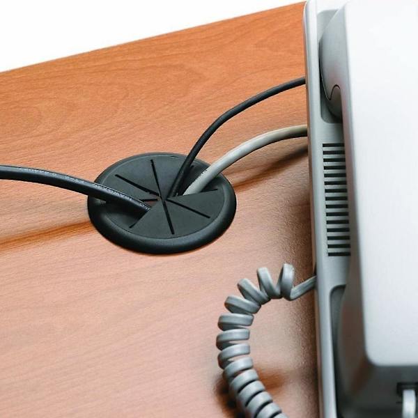 3 st Skrivbordssladdhål Kabelhålsskydd För Kontor Pc Skrivbordssladdkabel