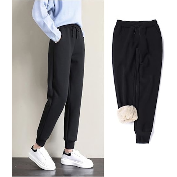 Dam Fleece Joggingbyxor med Sherpafoder