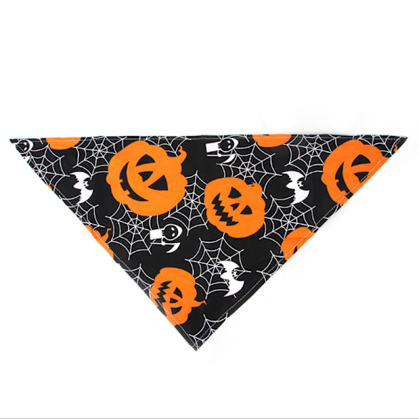 Halloween-koirabandanat, 3 pakkausta kurpitsan kääntyviä koirabandanoita kolmioliivejä