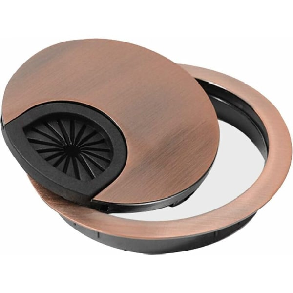 4 st kabelgenomföring för skrivbord bordsgenomföring zinklegering diameter 50 mm