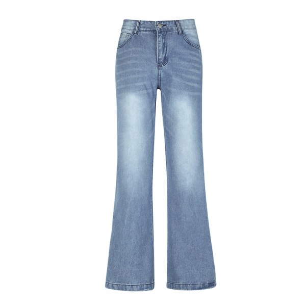 Kvinnors boot Cut Jeans High Waist Jeans Raka Breda Ben Jeans Casual Bagg