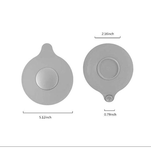 Bad- och handfatspropp Silikon badpropp Bassängset Gummi vattenpropp，blå，13*13*3cm