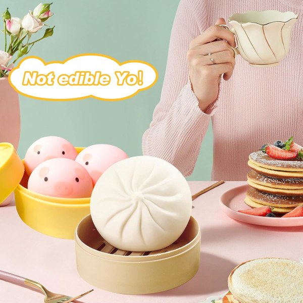 3 stk. Piglet Dumpling Squishy, Sensoriske Legetøj Angstlindring Produkter Piglet med