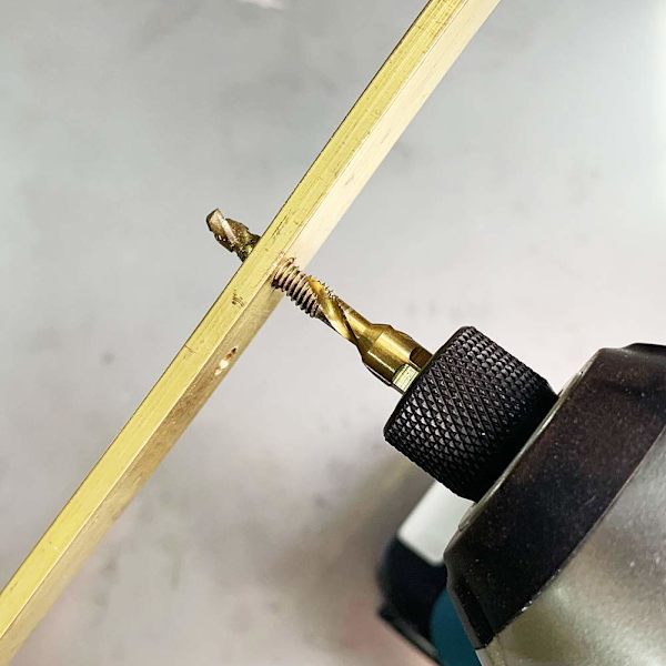 HSS borrbitsset sexkantskaft metriska gäng HSS borr- och gängbits för koppar plast trä aluminium 6st/set M3 M4 M5 M6 M8 M10