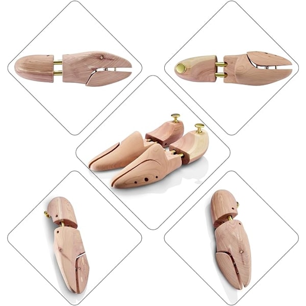 1 Pari korkealaatuisia kenkäpuita Cedar Stretcher Shoe Trees