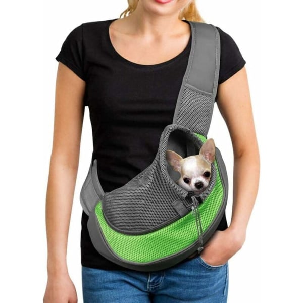 Draagbare hondendraagtas-Klein groen-draagtas Reistas for dieren