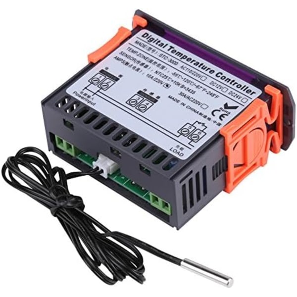 AC110V-220V Mini termostat digital touch temperaturregulator med sensor