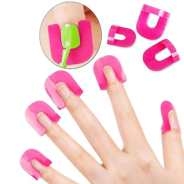 26 st nagelform gel modellklämma manikyr nagelkonst spill-proof fingeröverdrag DIY-verktyg