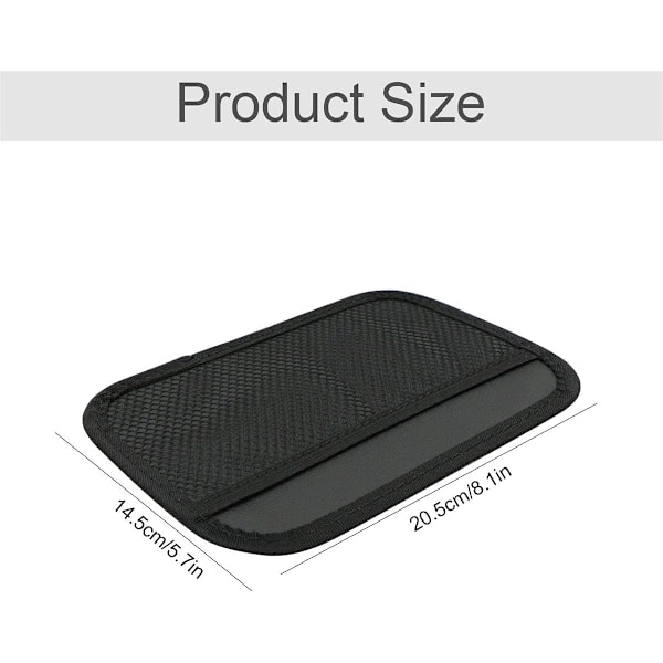 Sett med 2 bilbagasjenettposer - 2 poser på 20,5 x 14,5 cm - Bagasjenett - Oppbevaringsnett - Mesh-oppbevaringspose for mobiltelefon - Elastisk nett