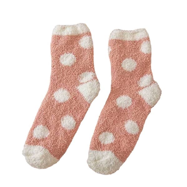 5 par korallfleece sokker
