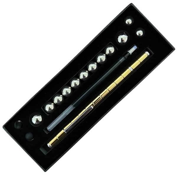 (gull) magnetisk magisk penn, magnetisk magnetpenn, anti-trykk, ma